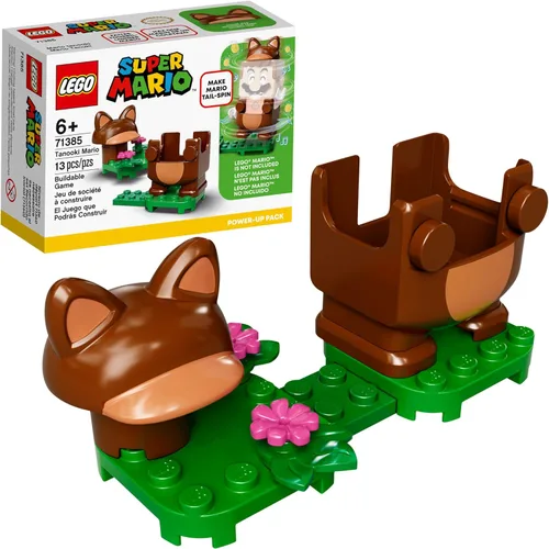 LEGO Super Mario Paquete de figuritas Tanooki Mario, juego de construcción, juguete de regalo coleccionable para niños creativos, 2021 (13 piezas)