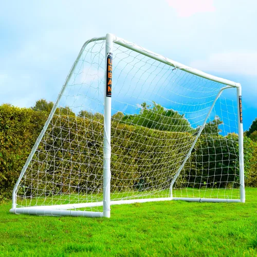 Football Flick Ultimate All Weather uPVC portería de fútbol con postes de 2.756 in de grosor tratados con rayos UV, sistema de bloqueo integrado y