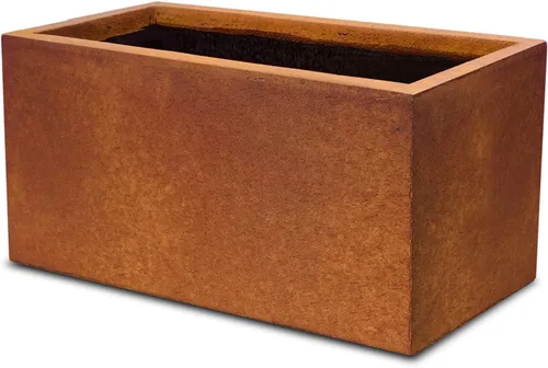 Miniatura 42 de Kante Macetero rectangular de hormigón de 23.2 pulgadas de largo, macetas grandes para interiores y exteriores con orificio de drenaje y tapón