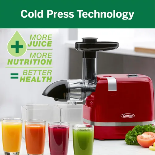 Miniatura 3 de Omega H3000D Prensa en frío 365 Exprimidor Extractor de masticación lenta crea deliciosos frutas vegetales y de hoja verde de humilito y conserva