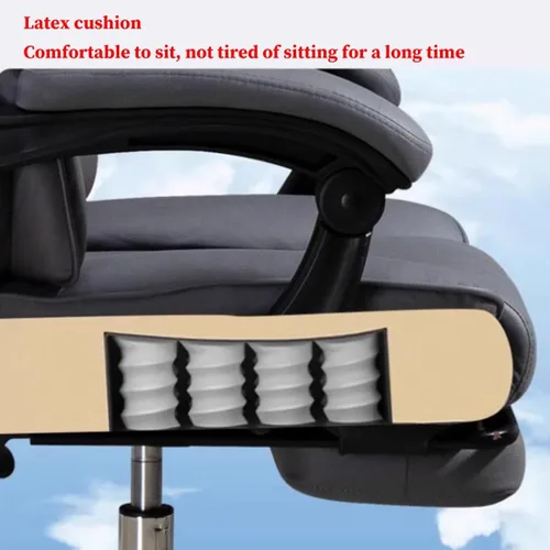 Miniatura 7 de GIZNXBA Silla de oficina reclinable, silla de oficina grande y alta con reposabrazos y respaldo ajustables, respaldo alto, silla ejecutiva grande