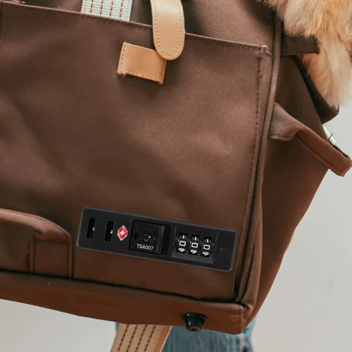 Miniatura 7 de Baluue Cerraduras de viaje aprobadas por la TSA para equipaje, cerradura de combinación de código de contraseña de 3 dígitos, código de aduana