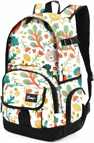 Miniatura 23 de Mochila escolar estilo Rickyh, mochila de viaje para hombres y mujeres, mochila ligera con compartimento para portátil, Tamaño único