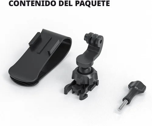 Miniatura 8 de Soporte para visera solar de automóvil, clip rápido con gancho universal en J de bola compatible con GoPro Hero 13 12 11 10 9 8 7 6 5 Negro, DJI