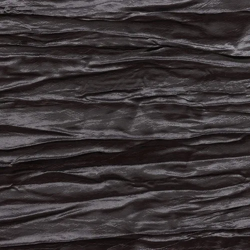 Miniatura 5 de Your Chair Covers - Mantel redondo de tafetán arrugado de 120 pulgadas - Mantel negro brillante para mesa de comedor para bodas, fiestas