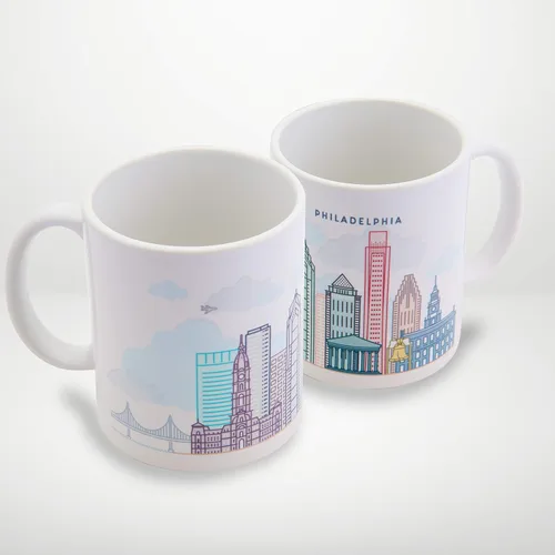 Miniatura 8 de Vastigo Taza de café Austin – Taza de cerámica de recuerdo de 11 onzas con caja de regalo – Taza de viaje City Skyline – Apto para lavavajillas