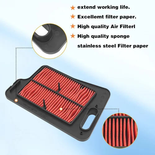 Miniatura 5 de AHL Filtro de aire 13781-05H00-000 compatible con SUZUKI AN400 BURGMAN 2007-2017/AN400 Burgman (ABS) 2011-2012/AN400 Z Burgman Executive (ABS)