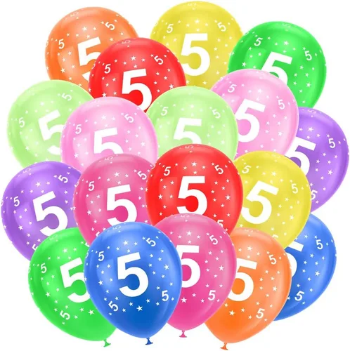 Miniatura 12 de Ainiv 15 globos de fiesta gruesos azules con cinta y confeti, globos metálicos de látex para baby showers, bodas, graduaciones y cumpleaños