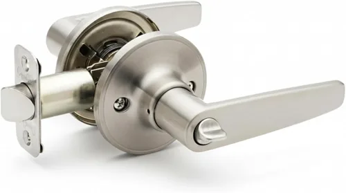 Copper Creek DL1230SS - Palanca de puerta Daley con función de privacidad, acabado satinado inoxidable