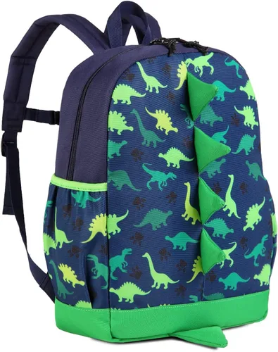 VASCHY - Mochila de dinosaurio para niños pequeños, mochila escolar con correa de pecho, Mochilas tipo mochila
