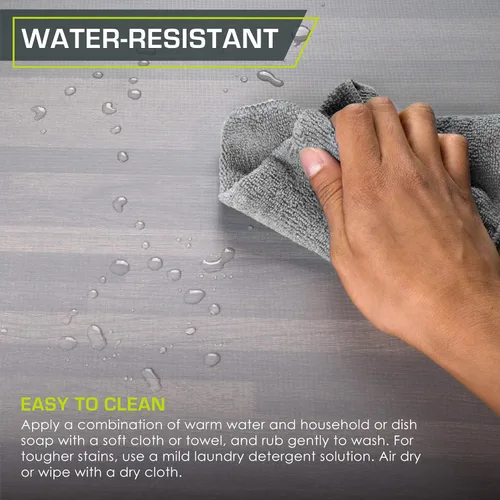 Miniatura 5 de ProsourceFit Tapete de rompecabezas de grano de madera de 1/2 pulgada, 6 baldosas de espuma EVA entrelazadas (24 pies cuadrados) para suelo de Gris