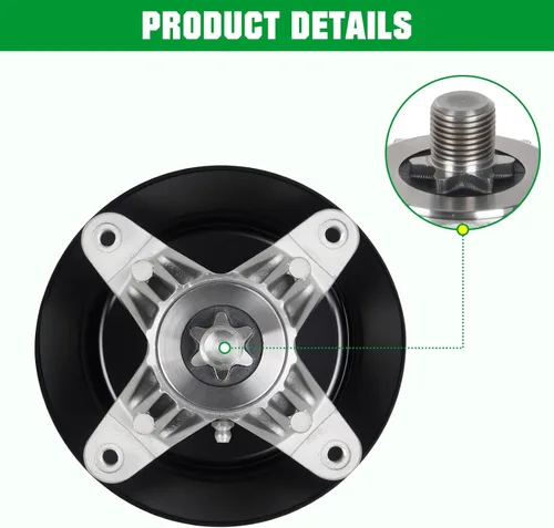 Miniatura 4 de Youxmoto LTX1040 Conjunto de husillo 618-04822 se adapta a 42 pulgadas MTD/Troy-Bilt/Cub Cadet LTX1042, LT2000; cubierta de 60 pulgadas ZT1-60