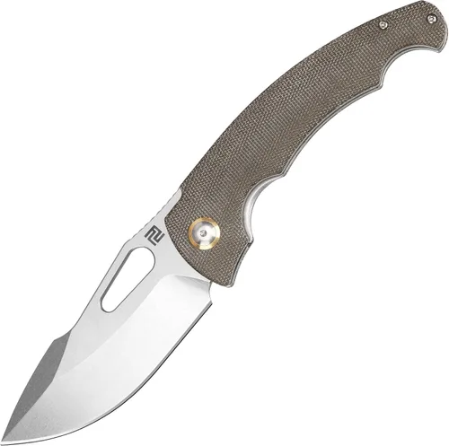 ARTISANCUTLERY Xcellerator - Cuchillo plegable de bolsillo para hombre con agujero para el pulgar, hoja de acero AR-RPM9 de 3.86 pulgadas y mango de