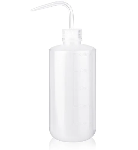 Miniatura 14 de Valchoose Botella profesional de lavado de tatuajes de 8.5 onzas (rosa), botella de boca estrecha para riego de laboratorio médico, rociador, lata