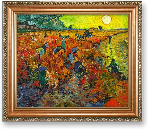Miniatura 192 de A&T ARTWORK Noche estrellada sobre el Ródano de Vincent Van Gogh. Tamaño del marco: 36 x 30 pulgadas, tamaño de la imagen: 30 x 24 pulgadas