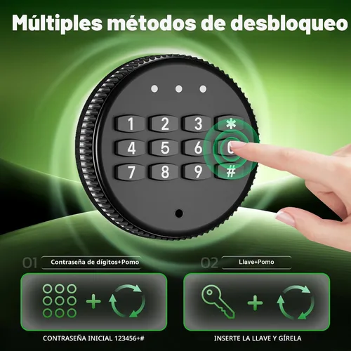 Miniatura 2 de Greenvelly 14-16 Caja fuerte para rifles y pistolas, caja fuerte para rifles con cerradura de teclado, gabinete para armas de fuego para rifles