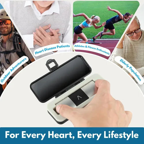 Miniatura 6 de Hard Shell Case Only for KardiaMobile 6L & 6L MAX Heart EKG Monitor, Waterproof & Scratch-Resistant Kardia Mobile 6L Case, Easy to Carry Negro