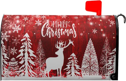 Miniatura 21 de Funda magnética para buzón de otoño, camión, tamaño estándar de 18 x 21 pulgadas, diseño de calabazas de Acción de Gracias, cosecha, hojas de arce