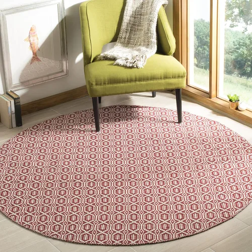 Miniatura 10 de SAFAVIEH Colección Montauk - Alfombra decorativa de 3 x 5 pies, color marfil y azul marino, tejido plano bohemio hecho a mano, de algodón, ideal