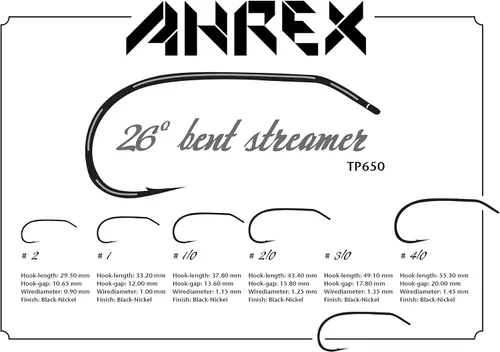 Miniatura 5 de Ahrex TP650 Gancho de serpentina doblado de 26 grados
