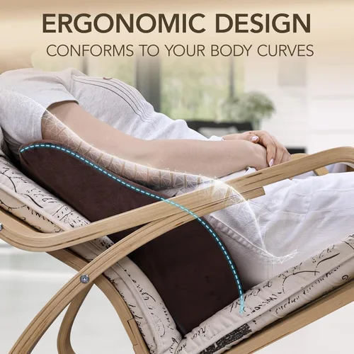 Miniatura 2 de SofGlowly Almohada de apoyo lumbar para reclinable, cojín grande de espuma viscoelástica para respaldo de sofá y silla de juegos, almohada