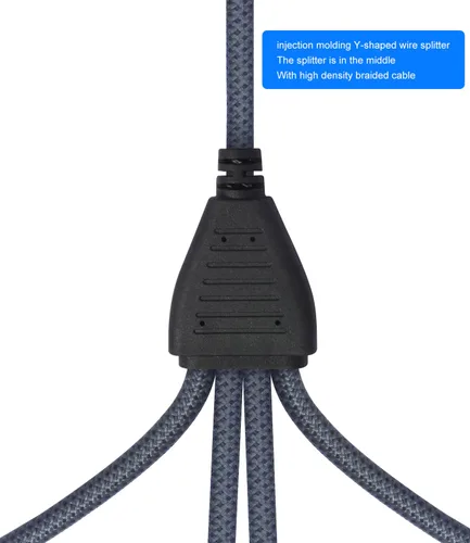 Miniatura 7 de Cable de audio divisor en Y de 3 pines, 3 pines, 1 hembra a 4 machos, cable de conexión paralela XLR de 4 vías, entrada única a cuatro salidas