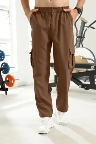 Miniatura 5 de Pantalones de carga para hombre, ligeros, tácticos, para senderismo, ajuste clásico, múltiples bolsillos
