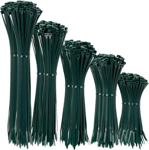 Miniatura 7 de XINGO Paquete de 1500 bridas negras de varios tamaños, 4+6+8+10+12 pulgadas, correas de nailon autobloqueantes resistentes a los rayos UV, perfectas