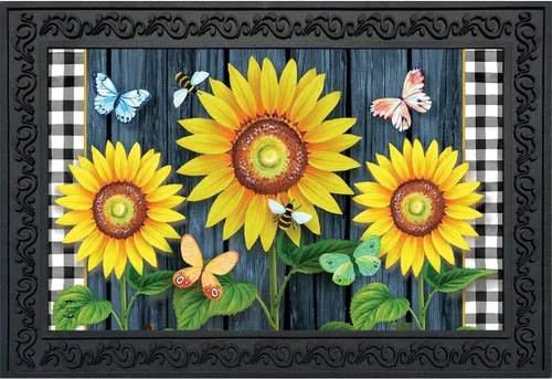 Miniatura 9 de Briarwood Lane Felpudo de primavera con mariposas a cuadros