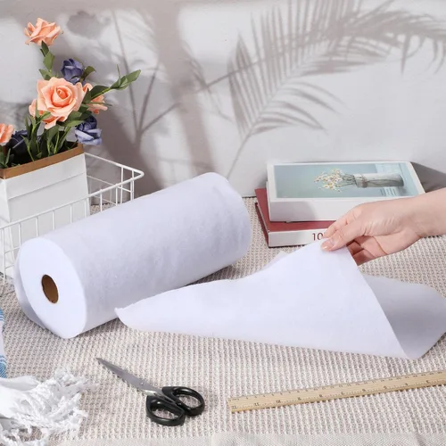 Miniatura 6 de Vincreem 2 rollos de algodón de bateo de 12 x 10 yardas, suministros de costura para edredones perforados con agujas, proyectos de bricolaje