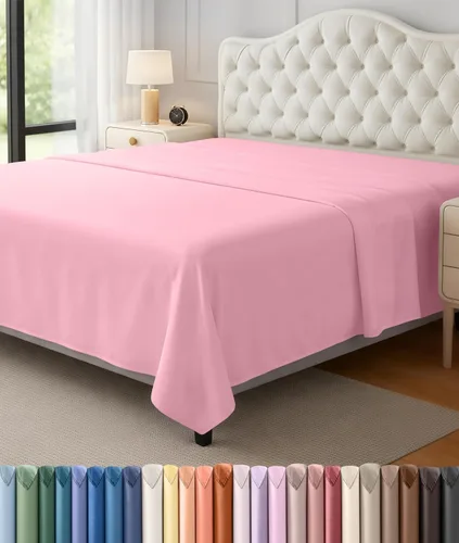 Miniatura 7 de Utopia Bedding Sábanas Planas - Paquete de 6 - Tela de Microfibra Cepillada Suave - Sábana Superior Resistente al Encogimiento y Decoloración - Gris