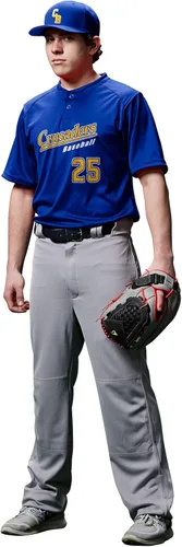 Miniatura 5 de CHAMPRO Men's MVP Ob Open Bottom Loose-fit Baseball Pants