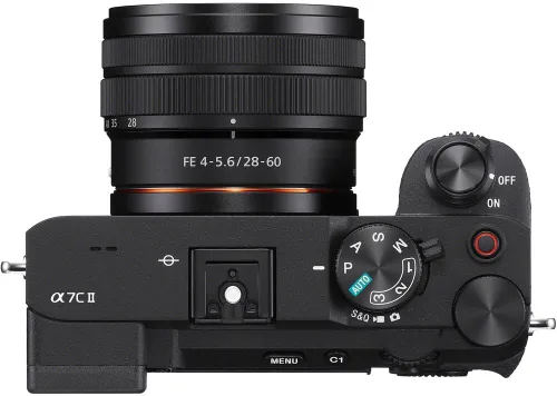 Miniatura 6 de Sony a7C II - Cuerpo de cámara sin espejo de marco completo con lente F4-5.6 de 1.102-2.362 in, negro, paquete ILCE-7CM2L/B con estuche