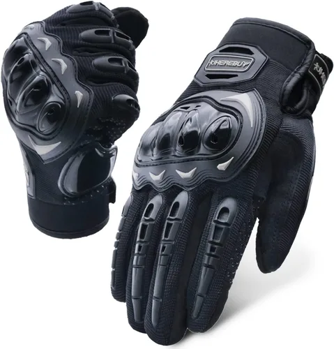 Miniatura 12 de Guantes de Motocicleta con Pantalla Táctil de Dedo Completo Guantes de Equitación con Protección de Nudillos para Hombres y Mujeres para Conducción