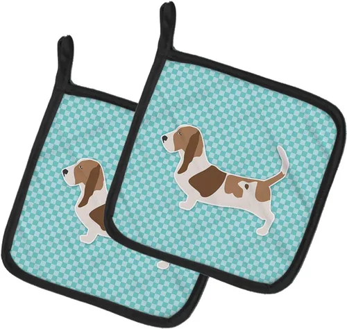Miniatura 324 de Caroline's Treasures BB3567PTHD - Juego de soportes para ollas de cocina resistentes al calor, almohadillas calientes para cocinar, hornear, Copo