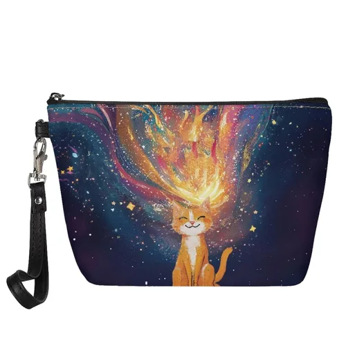 Miniatura 8 de Mumeson Patrón personalizado para mujer, bolsa de cosméticos de viaje, estuche de maquillaje, organizador de neceser de tocador