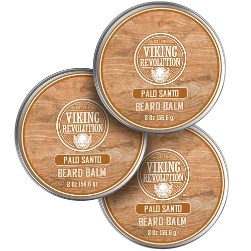 Miniatura 17 de Viking Revolution Bálsamo para barba de cedro y pino, mantequilla con aceite de argán, suavizante e hidratante para hombres, cera para barbas