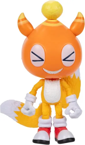 Figuras de Acción de la Película Sonic 3 Figura de Juguete Coleccionable Chao Mascot Tails de 5 Pulgadas, Altamente Articulada para Niños y Niñas -