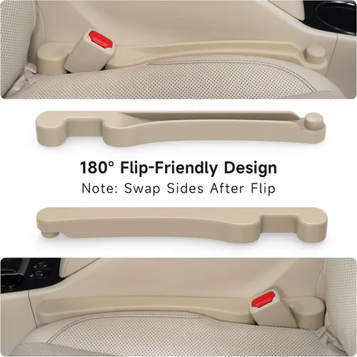 Miniatura 6 de Givifive Juego de 2 rellenos de espacio para asiento de automóvil, espuma suave, multifuncional, con organizador y función de gancho, tapón