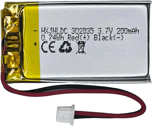 DC 3.7V 200mAh 302035 Batería recargable de polímero de litio, adecuada para productos electrónicos de bricolaje 3.7-5V con reemplazo de batería de