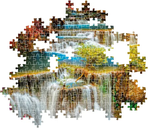 Miniatura 5 de Clementoni Colección-Cataratas tailandesas coloridas, 1000 piezas, vertical, divertido para adultos, hecho en Italia, multicolor, 39821