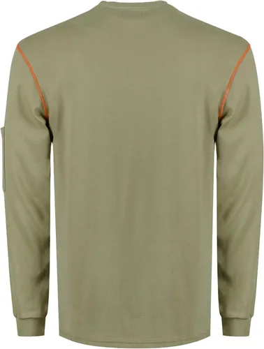 Miniatura 93 de KONRECO Camisas FR para hombre resistentes al fuego/ignífugo CAT2 7oz algodón dos tonos y camisa Henley