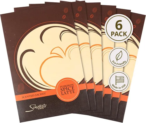 Miniatura 15 de Simplicity Scents - Paquete de 6 bolsitas perfumadas en barra de canela, otoño e invierno, bolsas perfumadas de larga duración, fragancia