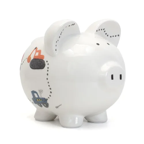 Miniatura 29 de Child to Cherish Cerdito de cerámica, diseño de globo aerostático