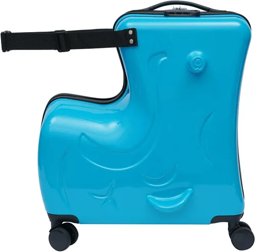Miniatura 5 de Maleta para niños de 20 pulgadas, maleta portátil para niños, maleta de viaje para niños, equipaje para niños con rueda universal y cerradura, azul
