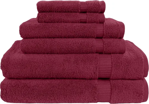 Miniatura 12 de MyPillow MyTowels - Juego de 6 toallas de baño, 100% algodón, suaves y absorbentes, para baño, 2 toallas de baño, 2 toallas de mano, 2 paños