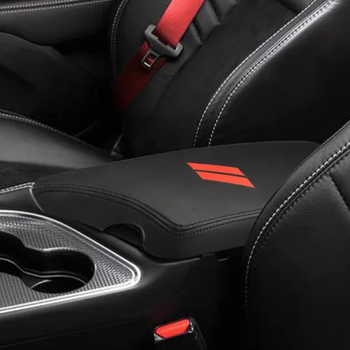 Miniatura 5 de INTGET Funda de Reposabrazos de Consola Central de Coche para Accesorios Dodge Challenger 2023 2022 2021 2020 2019 2018 2017 2016 2015 Funda
