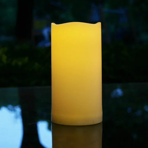 Miniatura 9 de Velas LED sin llama, funciona con pilas, con temporizador integrado de 6 horas, resistente al agua para exteriores, luces de luna para calabaza