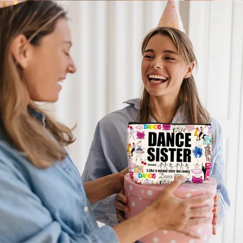 Miniatura 6 de Wenboco Regalos de baile, regalos de recital de baile para niñas pequeñas, regalo para hermana, regalo de ballet, bolsa de maquillaje 02 Multicolor