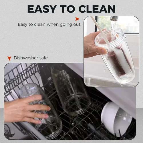 Miniatura 41 de Vasos de licuadora de repuesto para licuadora Nutribullet de 18 onzas con tapa, compatible con Nutribullet 600 W 900 W licuadora exprimidor
